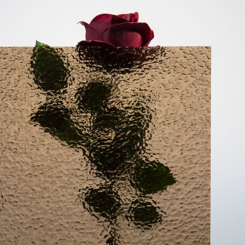 Acrylglas XT bronze mit Struktur "Kräusel" (K03) 