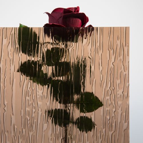 Acrylglas XT bronze mit Struktur "Niagara" (K01) 