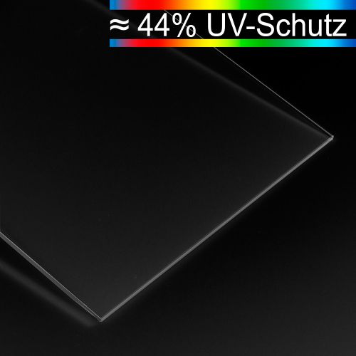 Bilderglas, klar, Stärke 2 und 3 mm 