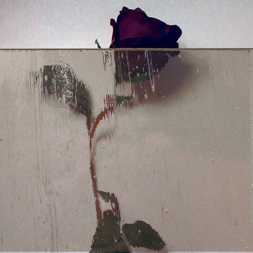 Stärke 4 mm. Mit Struktur "Altdeutsch K", bronze. Laternen- & Leuchtenscheibe 