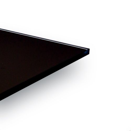 Schwarz lackiertes Design-Glas 