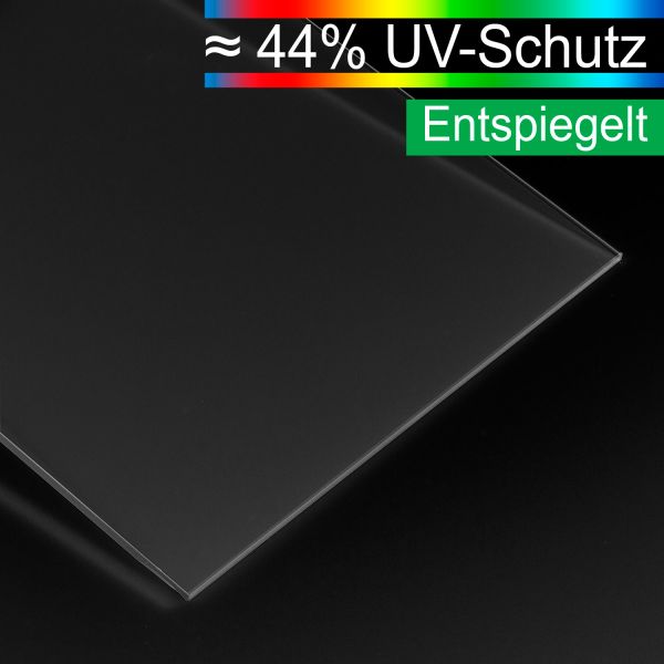 Entspiegeltes Bilderglas "Reflo", Stärke 2 mm   