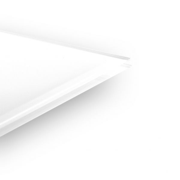 Weiß lackiertes Design-Glas   