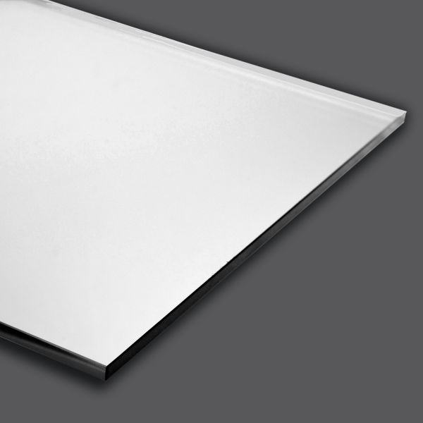 Rahmenlose Kristallspiegel, Stärke 6mm, Farbton silber   