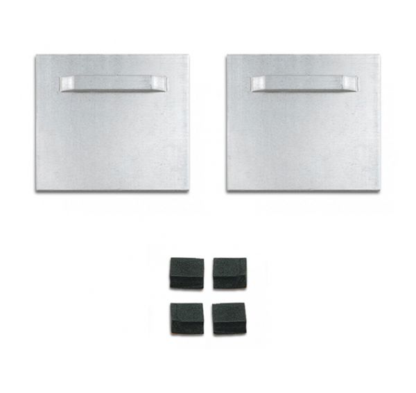 Spiegelbleche mit Abstandshaltern für Spiegelgrößen bis 0,8 qm   Bohle5208606, 5208600