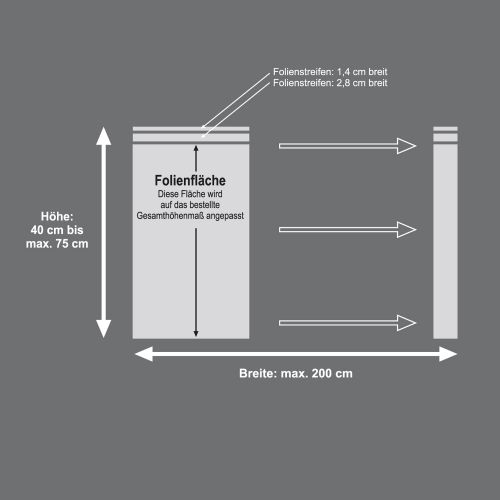 Mattfolie, Streifenmuster zur partiellen Gestaltung von Fensterverglasungen  Vorschaubild #3